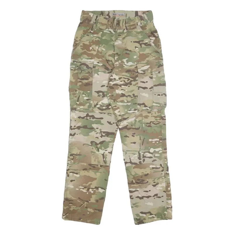511 Tactical Mens Slim Camouflage Cotton Blend W28 L30 Cargo Trousers Zip 1