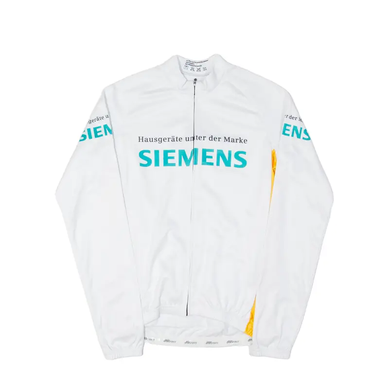 89 Sport Cycling Full Zip Mens Jersey White Long Sleeve M 1