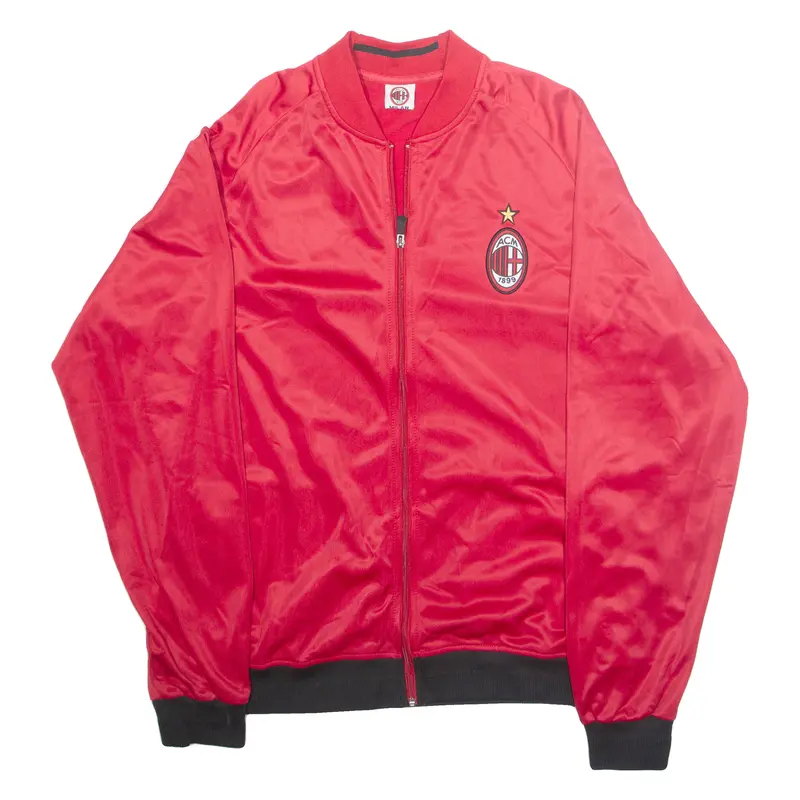 Ac Milan Mens Track Jacket Red L 1