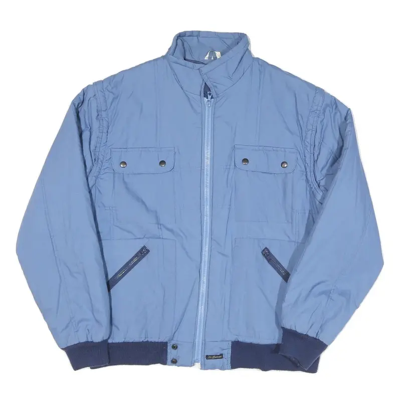 Ackermann Mens Blue Jacket Xl Polyester Blend Zip Pocket Casual Lightweight 1