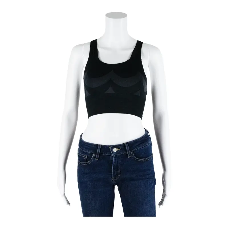 Adidas Activewear Womens Sports Vest Black Strapless Xs 1