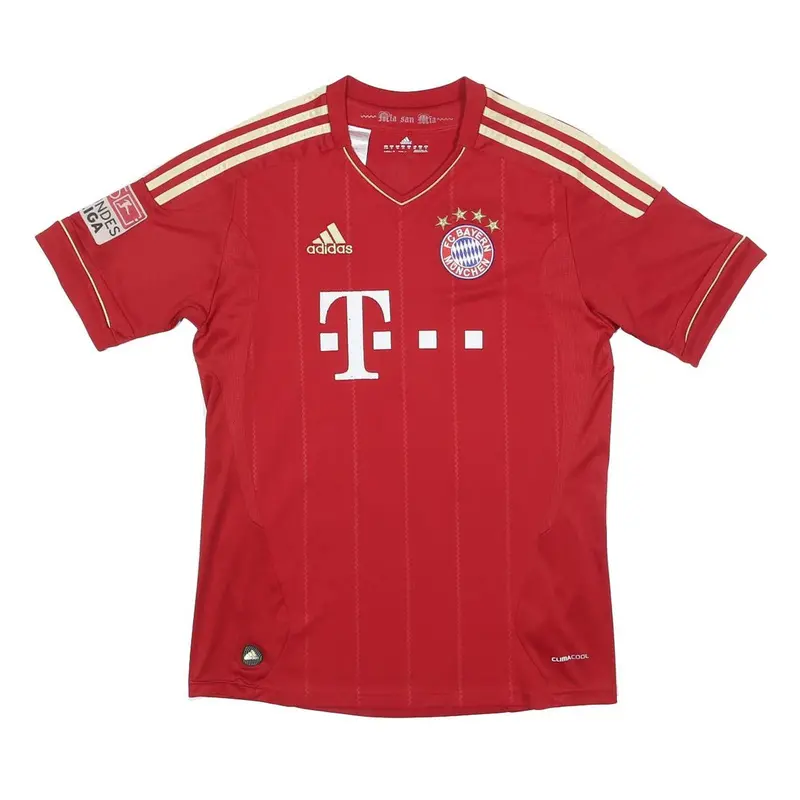Adidas Boys Red Bayern Munchen Shaqiri Football Shirt Xl Short Sleeve V-Neck 1
