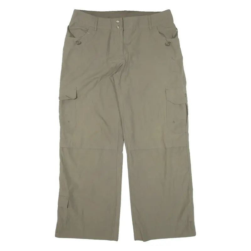Adidas Cargo Womens Trousers Green Loose Straight W34 L28 1