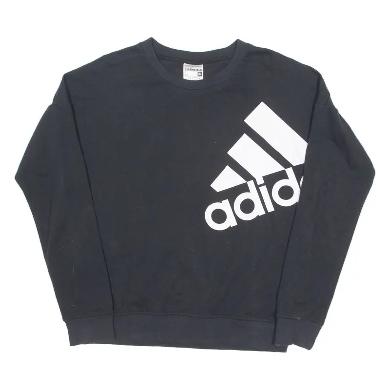 Adidas Climalite Womens Sweatshirt Black Crew Neck S 1