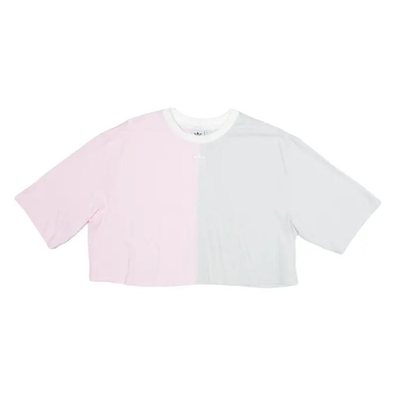 Adidas Crop Womens T-Shirt Grey Uk 8 1