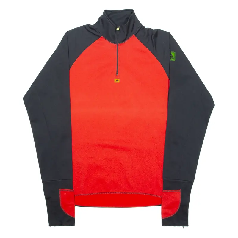 Adidas Equipment Mens Sweatshirt Red 1/4 Zip 90S M 1