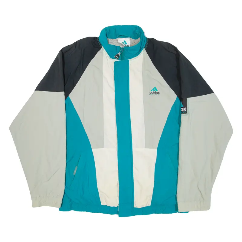 Adidas Equipment Mens Track Jacket Green 90S Colourblock L 1