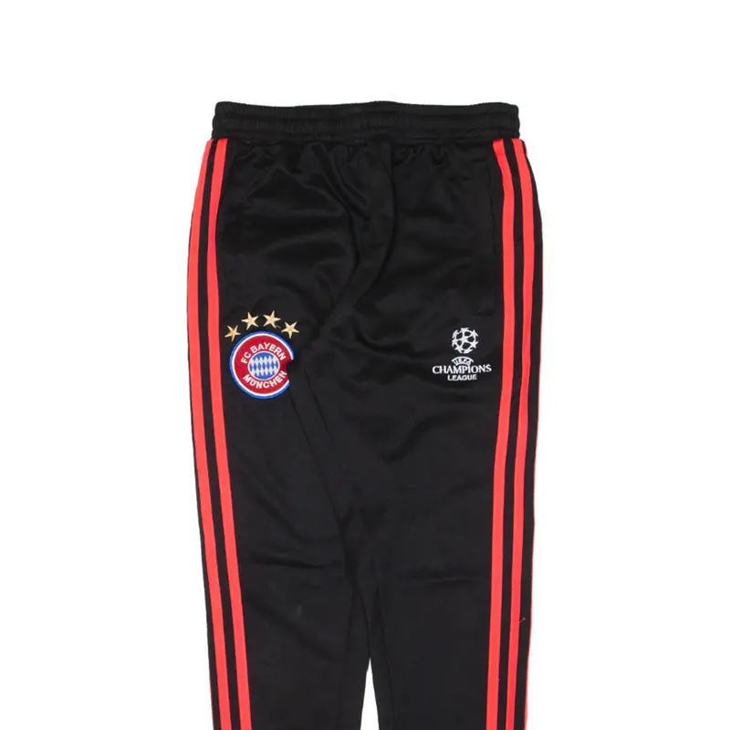 Adidas Fc Bayern Munchen Womens Track Pants Black Tapered L W26 L29 2