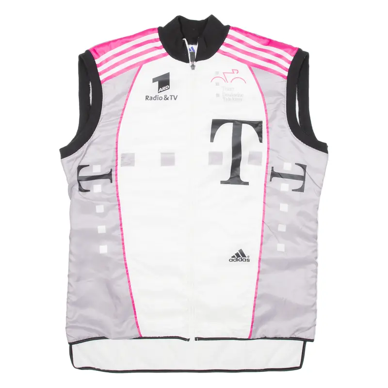 Adidas Fleece Lined Womens Track Gilet White Xl 1