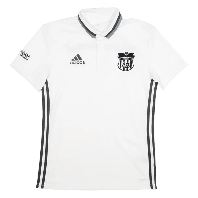 Adidas Fv Lorrach Brombach Mens Polo Shirt White S 1