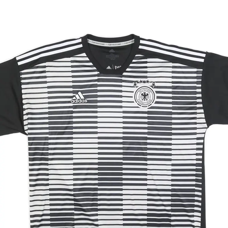 Adidas Germany 2017-18 Training Mens Black T-Shirt Xl Short Sleeve Football 2