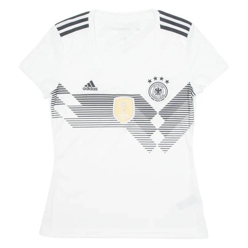Adidas Germany Fc Womens Football Shirt Jersey White M 1
