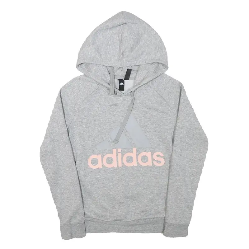 Adidas Girls Grey Hoodie Xs Cotton Blend Casual Sweatshirt 1