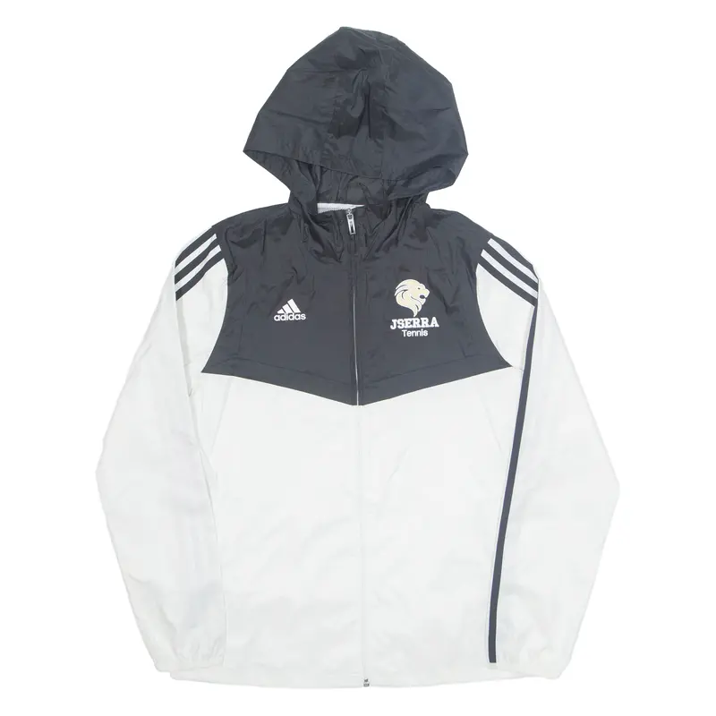 Adidas Jserra Tennis Lightweight Womens Jacket White Hooded S 1