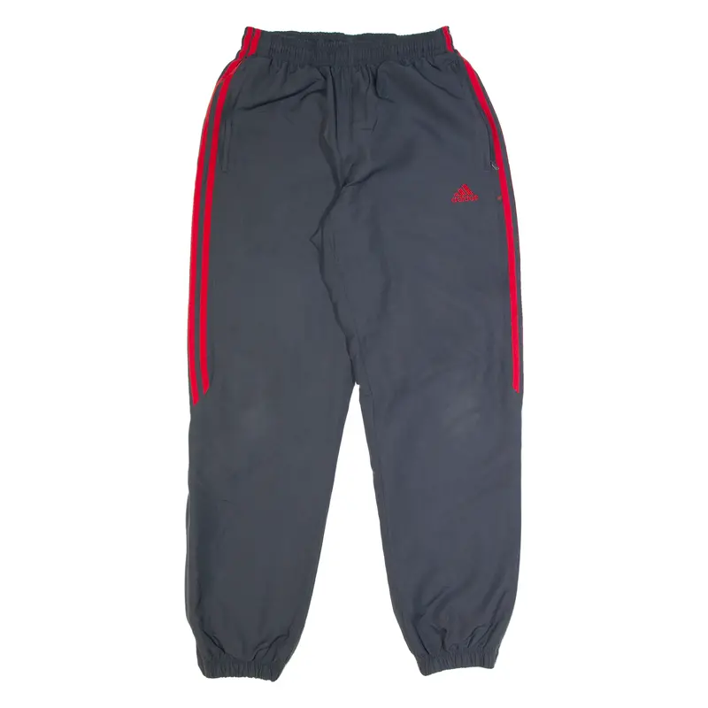 Adidas Lined Womens Track Pants Grey Tapered S W24 L31 1