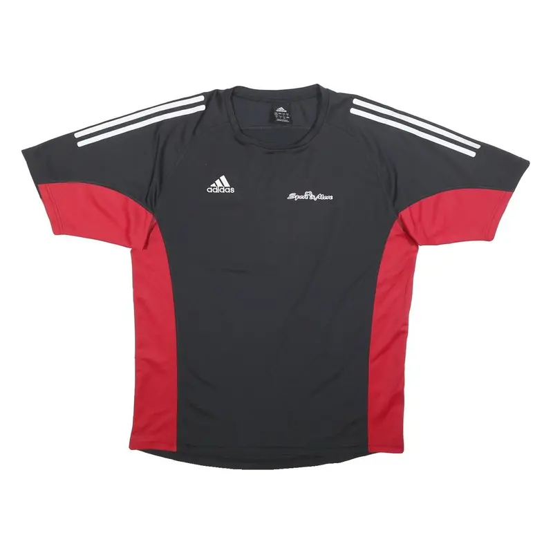 Adidas Mens Black & Red Fc Holzheim Graphic T-Shirt L Short Sleeve Crew Neck 1