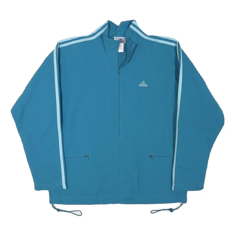 Adidas Mens Blue & Light Blue Lightweight Zip Jacket M Polyester Blend 1