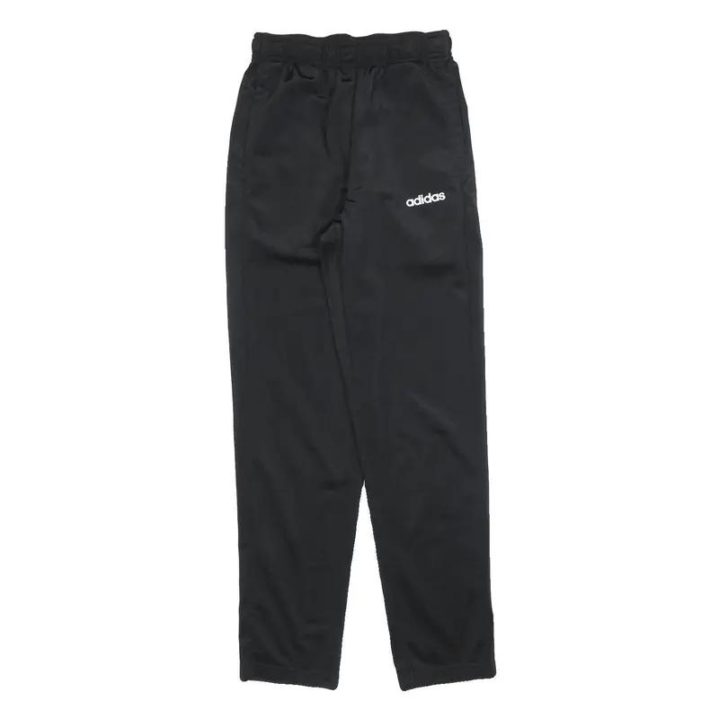 Adidas Mens Joggers Black S W26 L30 Regular Slim Comfort Polyester Sweatpants 1