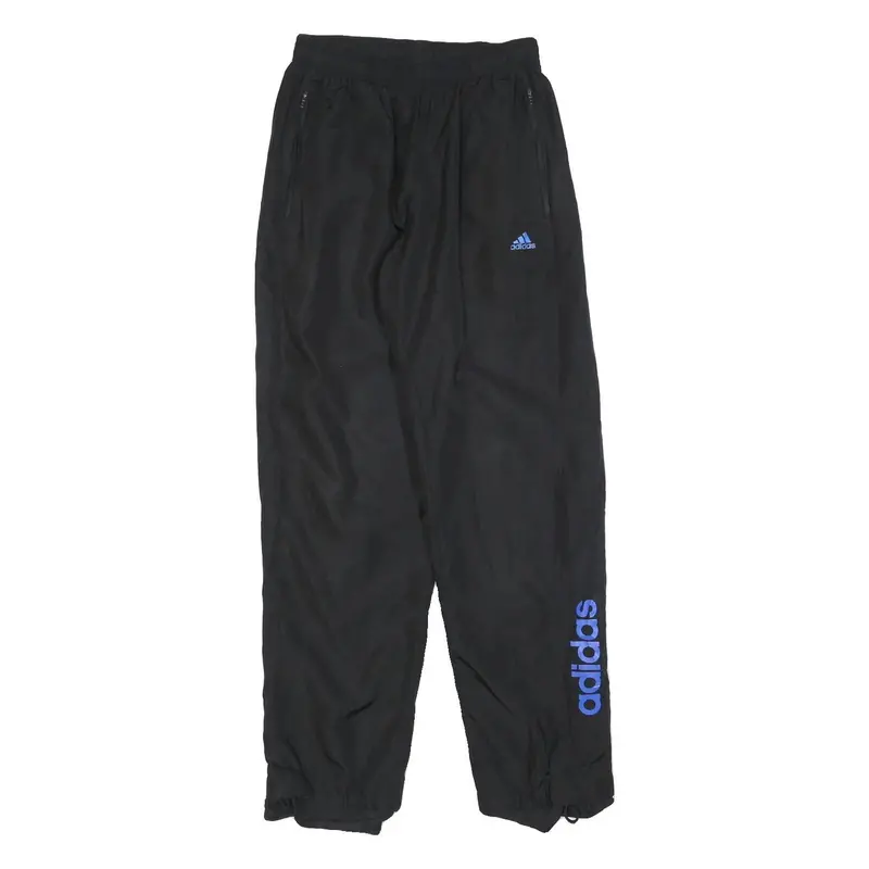 Adidas Mens Joggers Black Slim Tapered S W26 L32 Track Pants Sports Logo 1
