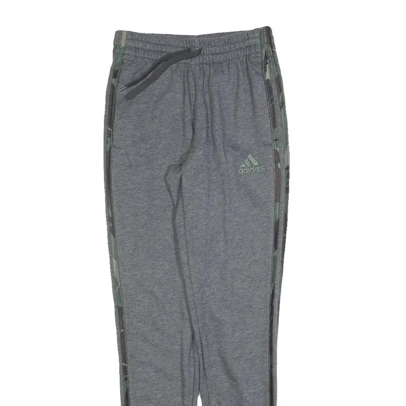 Adidas Mens Joggers Grey & Camouflage Xs W25 L30 Cotton Slim Tapered Fit Casual 2