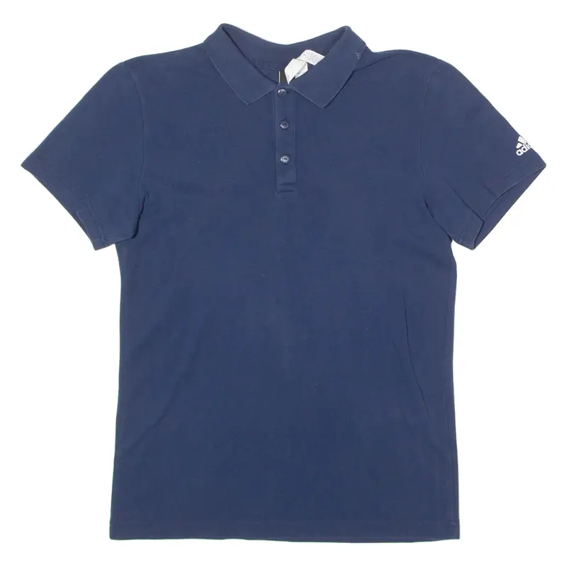 Adidas Mens Polo Shirt Blue S 1