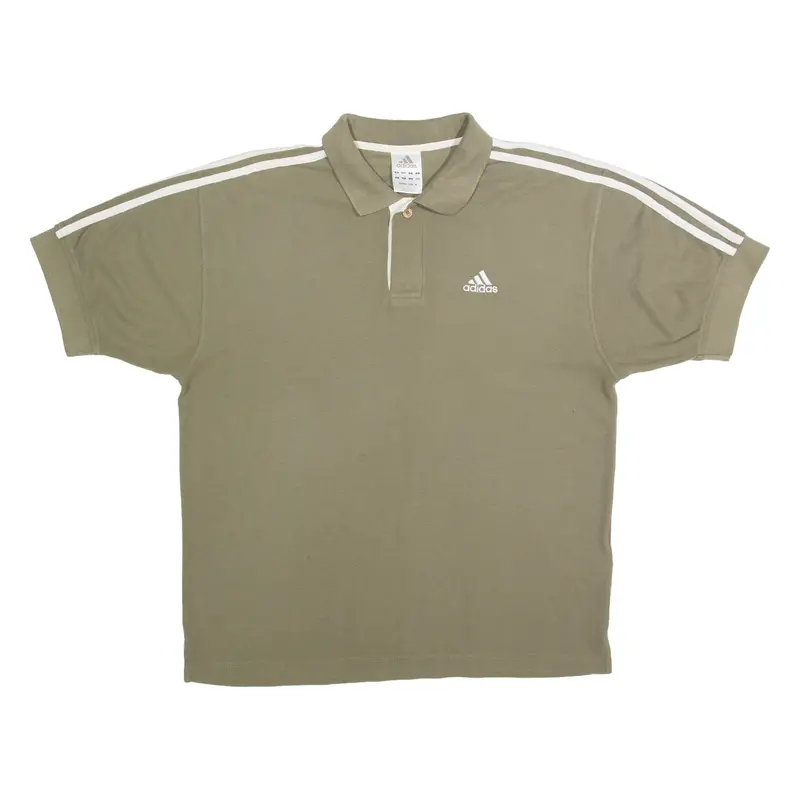 Adidas Mens Polo Shirt Green M 1
