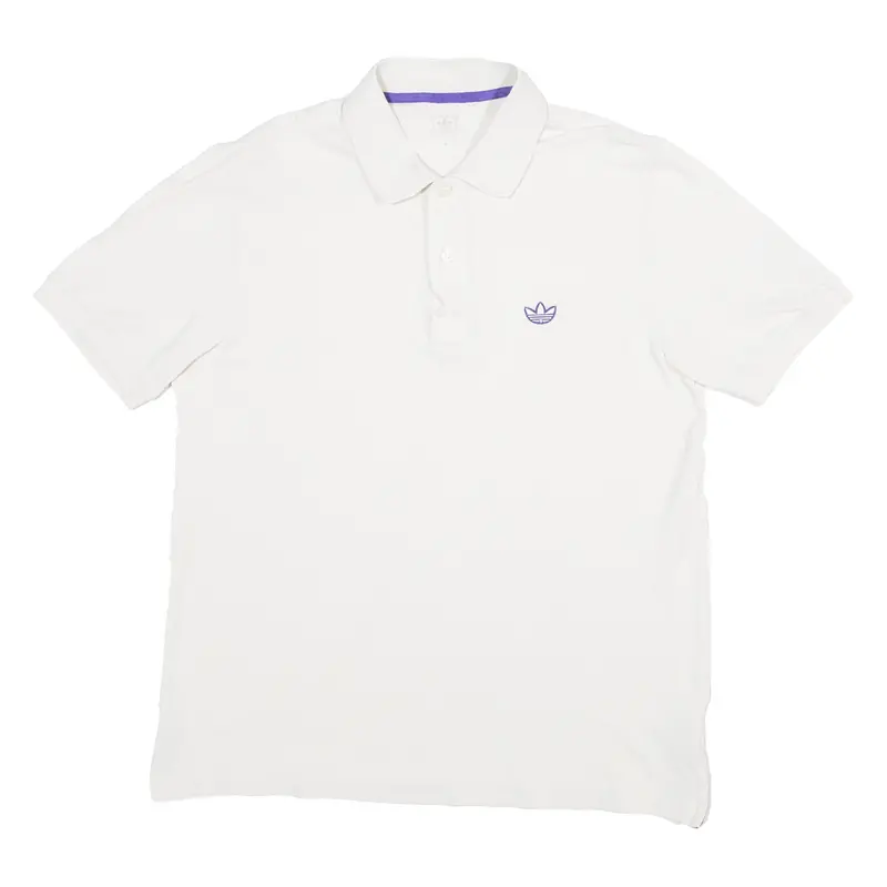 Adidas Mens Polo Shirt White M 1