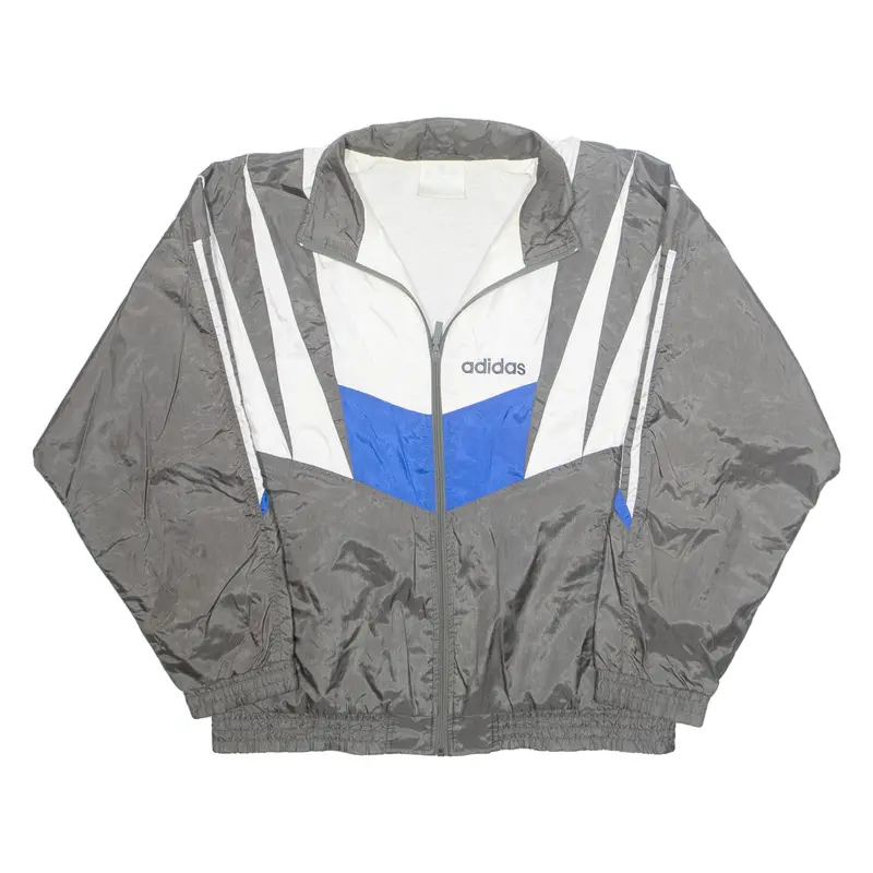 Adidas Mens Shell Jacket Grey L 1