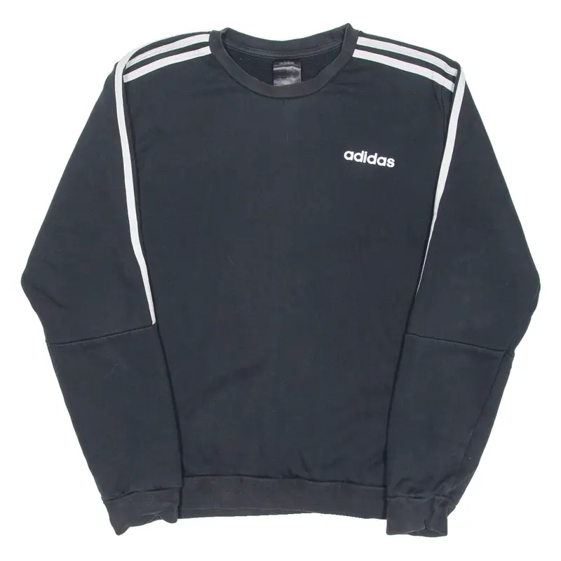 Adidas Mens Sweatshirt Black Crew Neck S 1