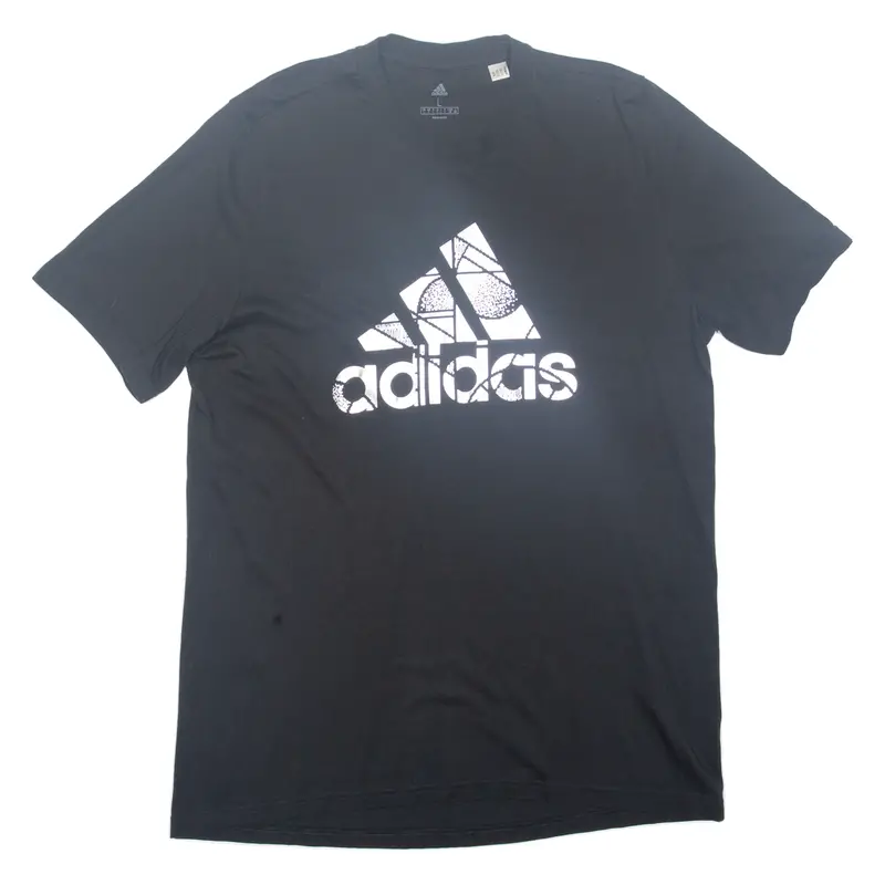 Adidas Mens T-Shirt Black L 1
