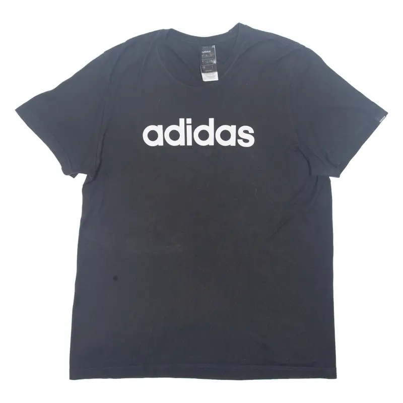 Adidas Mens T-Shirt Black M 1
