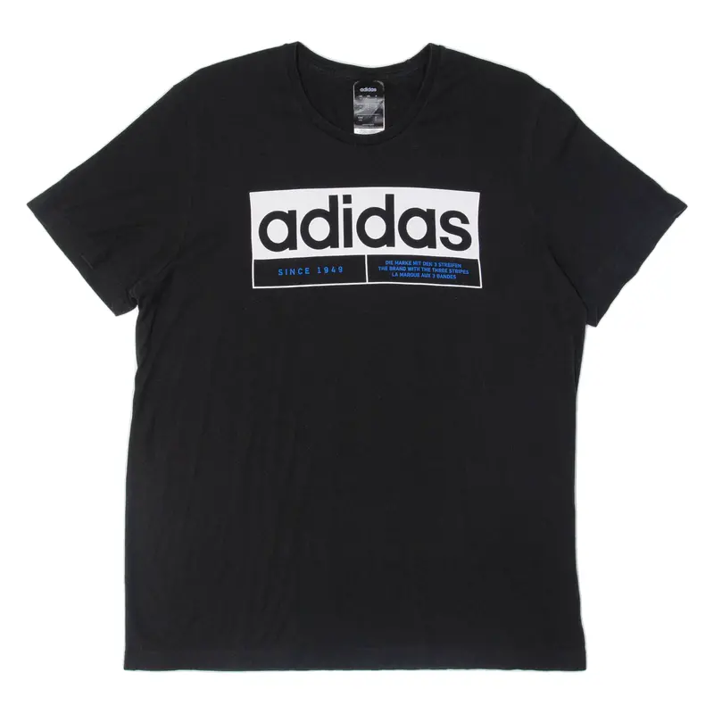 Adidas Mens T-Shirt Black M 1