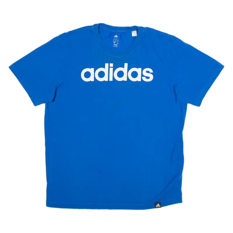 Adidas Mens T-Shirt Blue L 1