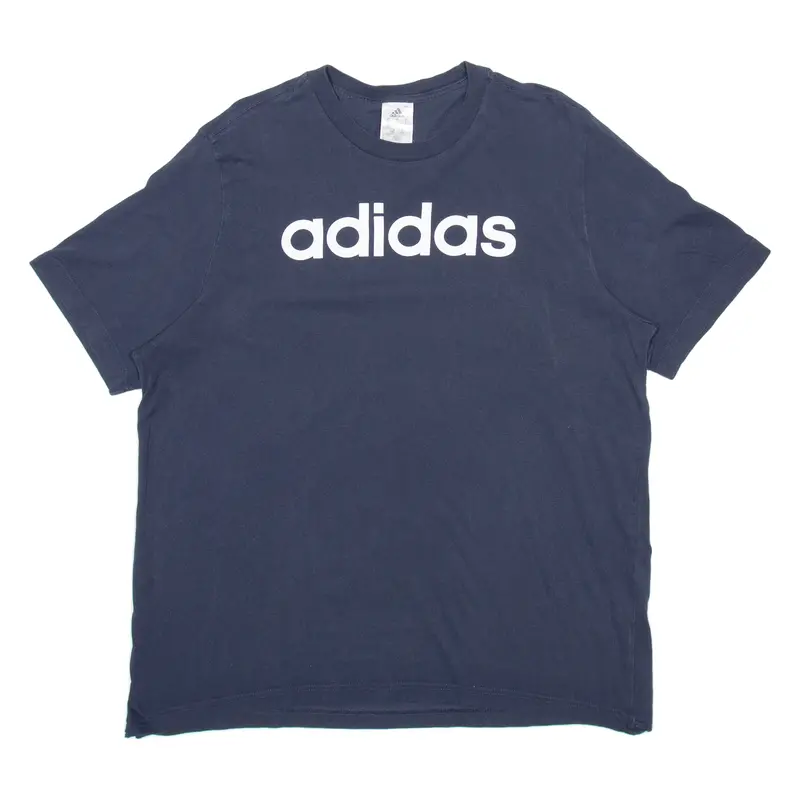 Adidas Mens T-Shirt Blue L 1