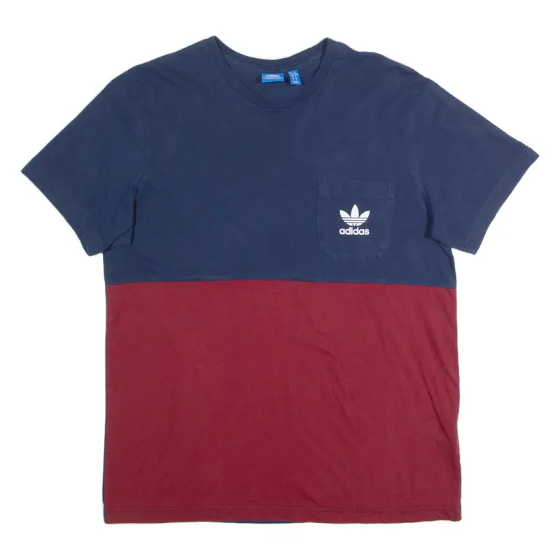 Adidas Mens T-Shirt Blue L 1