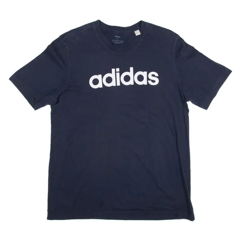 Adidas Mens T-Shirt Blue L 1