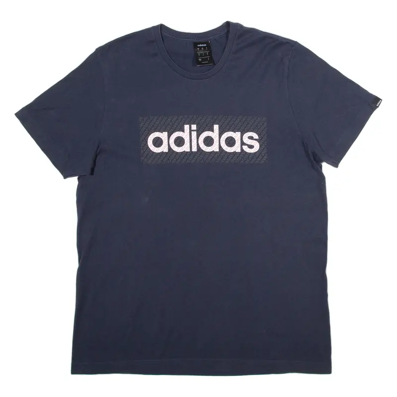 Adidas Mens T-Shirt Blue M 1