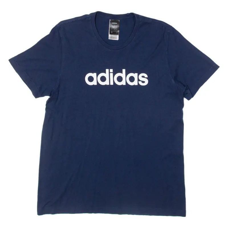 Adidas Mens T-Shirt Blue M 1