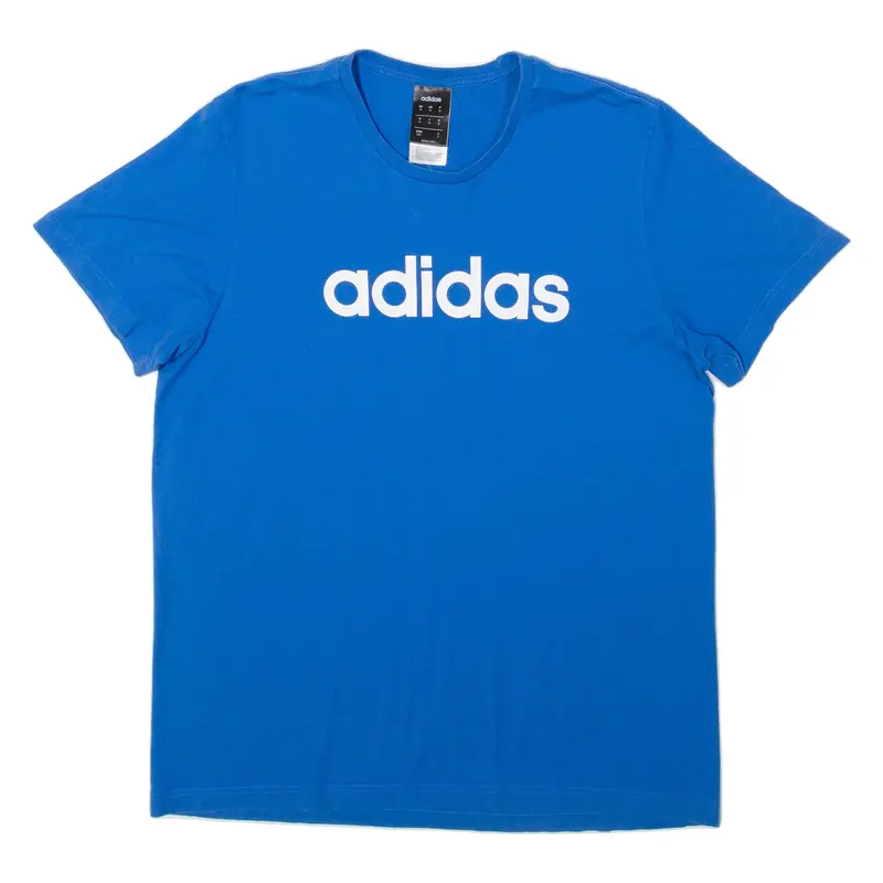 Adidas Mens T-Shirt Blue M 1