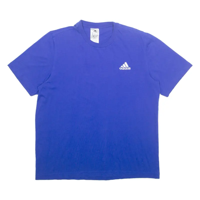 Adidas Mens T-Shirt Blue M 1