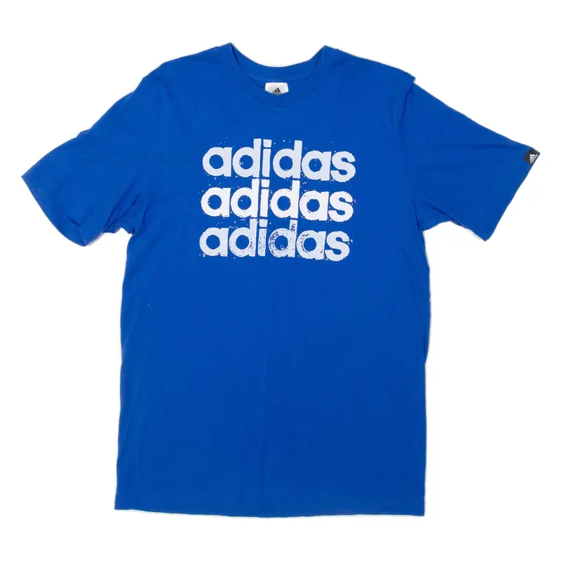 Adidas Mens T-Shirt Blue S 1