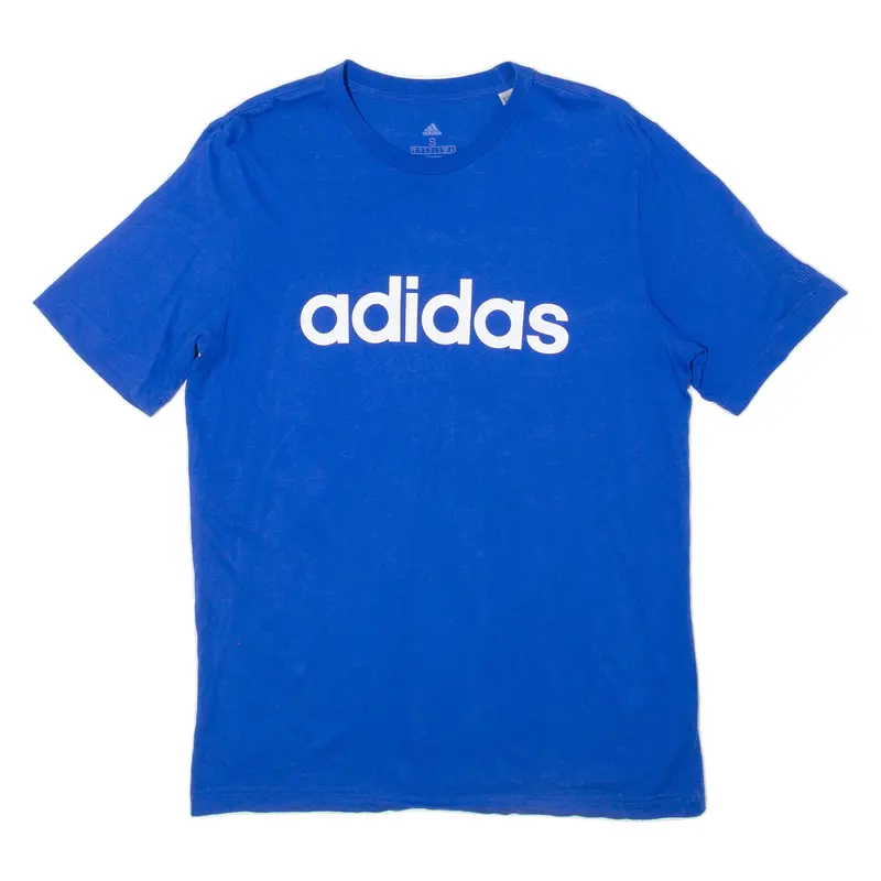 Adidas Mens T-Shirt Blue S 1