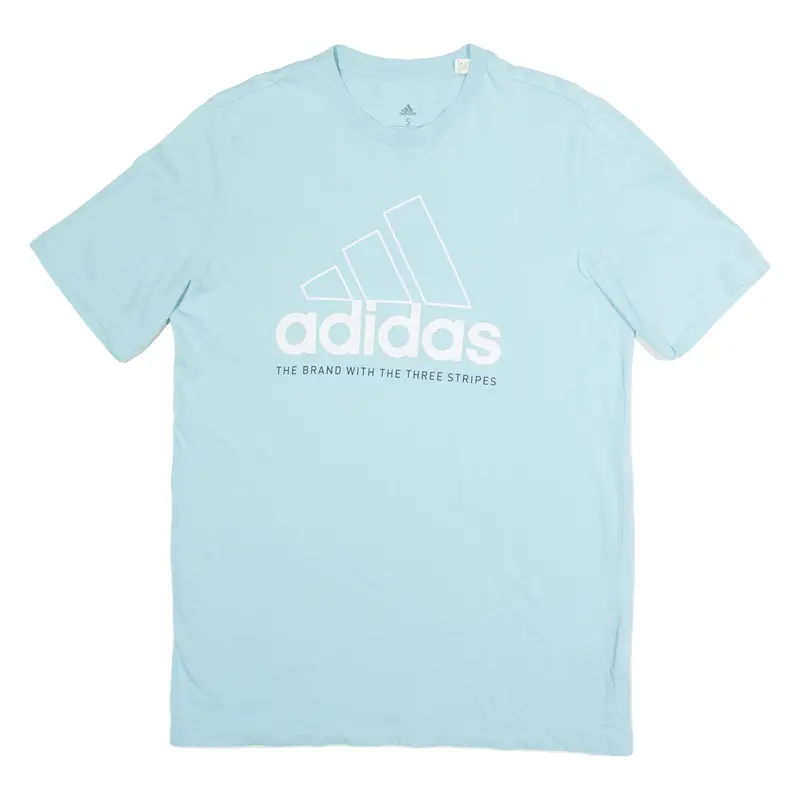 Adidas Mens T-Shirt Blue S 1