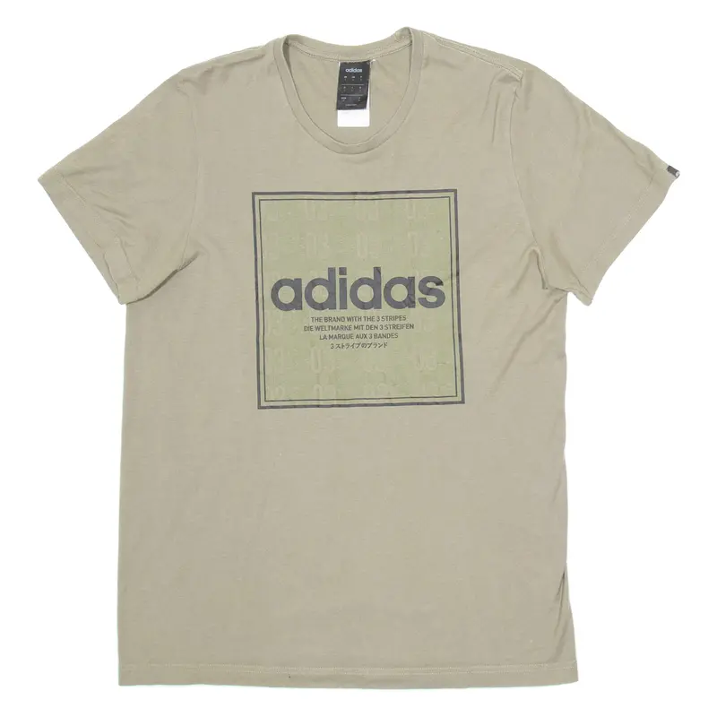 Adidas Mens T-Shirt Green S 1