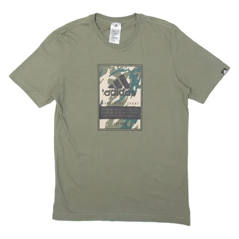 Adidas Mens T-Shirt Green S 1