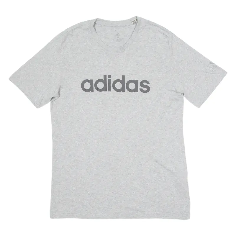 Adidas Mens T-Shirt Grey Crew Neck M 1