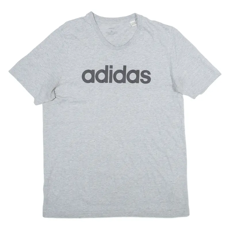 Adidas Mens T-Shirt Grey L 1