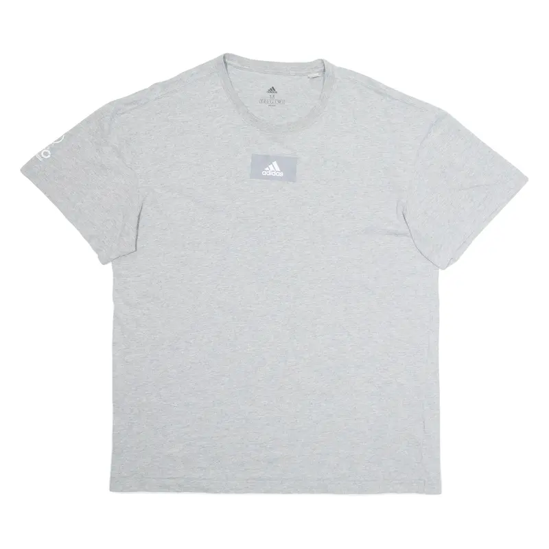Adidas Mens T-Shirt Grey M 1