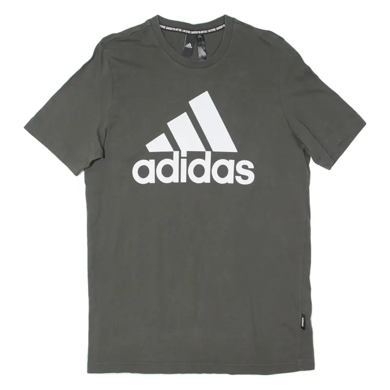 Adidas Mens T-Shirt Grey M 1