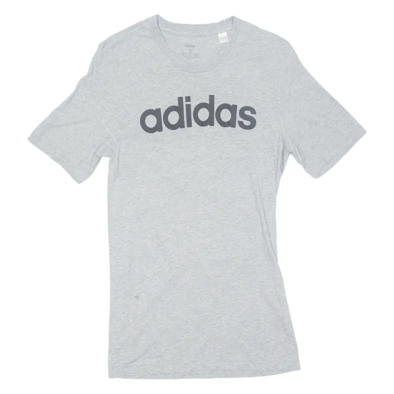 Adidas Mens T-Shirt Grey S 1
